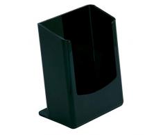 PIAZZA Portatovaglioli in Plastica per Bar, Gelaterie, Casa - Nero - Dimensione 26 x 21.1 x 7 cm - Confezione da 2 Pezzi