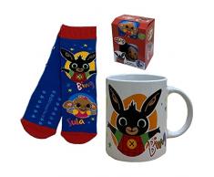 CORIEX SRL Set Tazza + Calzini Bing Sula Ceramica Mug Calze Antiscivolo Taglia Unica - Q03175MC