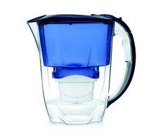 Aqua Optima Oria Caraffa filtrante, capacità 2,8 litri, con 1 cartuccia filtrante per acqua Evolve+ da 30 giorni, caraffa per frigorifero blu, con tecnologia di filtrazione a 5 fasi a flusso rapido