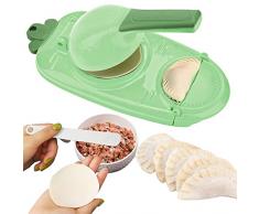 Macchina for Gnocchi 2 in 1 | Stampi per Ravioli Pressa per Pasta Ravioli Cinesi Stampi Household Macchina per ravioli | Dumpling Skin Maker Stampi Make Dumplings Empanada (Verde)