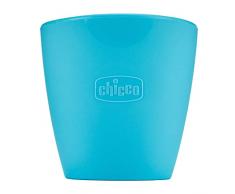 Easy Mug, Piccolo Bicchiere in Silicone con Bordo Inclinato, Facile per i Bambini Più Piccoli Senza Rovesciare, Flessibile e Facile da Pulire, 6 Mesi+, Blu