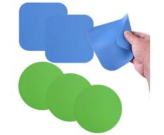 Prasacco 6 pezzi apriscatole per mani deboli, cuscinetti di presa in gomma per aprire barattoli riutilizzabili in silicone termoisolante sottobicchieri da cucina