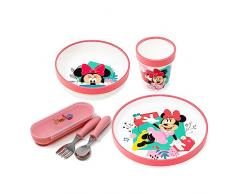 damaloo Set Pappa svezzamento BPA Free. Set Svezzamento Prima Pappa Antiscivolo con Posate. Piattino pappa svezzamento, ciotola, tazza, posate con custodia. Set pappa bambina riutilizzabile 5 pz