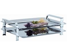 Aps Vassoio in Acciaio Inox al Titanio DomenicaÂ âÂ 53Â x 32,5Â cm