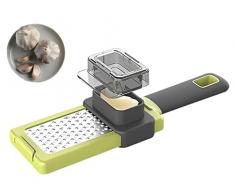 ZNZNANG Spremiaglio, grattugia aglio zenzero, spremiaglio, altalene, grattugia multifunzione per tritaghiaccio, accessori da cucina
