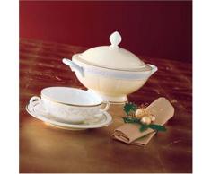 Villeroy & Boch Ivoire Zuppiera Tonda, 2.80 L, Porcellana Bone China, Multicolore