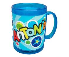 TAZZA IN PLASTICA con Nome A Rilievo - Antonio - JC026