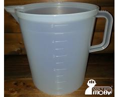 Mister Moby Dosatore Graduato 5000 ML Recipiente Misurino Atossico in Plastica Alimentare 1 Pezzo