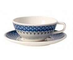 Villeroy & Boch Casale Blu Tazza da TÃ¨, 240 ml, Porcellana Premium, Bianco/Blu