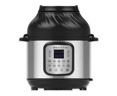 Instant Pot Duo Crisp 11-in-1 Friggitrice ad Aria / Pentola a Pressione Multifunzione in Acciaio Inossidabile, Adatta a Cucinare Patatine Fritte, Verdura e molto altro, 5,7L