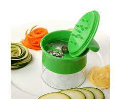 TRESKO® Spiral Slicer Spiralizzatore Verdura manuale Affetta Verdura sbuccia cetrioli grattugia Carota per spaghetti vegetali, patate, carote