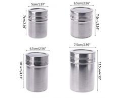 Qualit/à superiore Setaccio in acciaio inox Setaccio per farine a cottura meccanica Setaccio agitatore per zucchero a velo ghiacciatoStylish