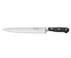 WÜSTHOF Coltello Prosciutto, Classic (1040100923), Lunghezza Lama 23 cm, Forgiato, Acciaio Inossidabile, Coltello Carne Molto Affilato con Lama Ondulata