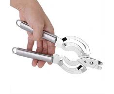 Apribarattolo, Apri Barattolo Multifunzionale in Acciaio Inossidabile, Apriscatole Manuale Regolabile Rimozione del Coperchio del Barattolo di Bottiglia, Pratico Strumento da Cucina