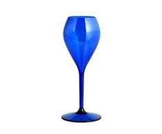 QUATTRO GRADI Lounge Calice Flut, 24 cl, Policarbonato, Blu