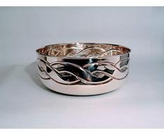 Ciotola AltaCesello Corda in Argento 925 Massiccio lavorato a mano. (Argento, Argento 800)