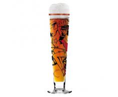 Ritzenhoff Black Label Beer, Bicchiere da Birra con Sottobicchiere, 300 ml, Design Primavera 2014, Markus Binz, 1010217