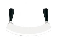 Pintinox Mezzaluna per tritare Professionale utilizzo Quotidiano Cucina Ristorante 26cm