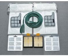 12 SACCHETTI IN MICROFIBRA + 12 PROFUMI + 2 FILTRI EPA + 2 FILTRI + 1 CAVO ELETTRICO DA 7 MT MOTORE PER FOLLETTO VK 135 136 ASPIRAPOLVERE VORWERK ADATTABILI