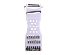 Stronrive Grattugia per pelapatate 5 in 1 - Tagliaverdure,Pelapatate Multifunzione per Frutta e Verdura | Pialla per meloni Pratici Strumenti per sbucciare la Cucina per Insalata di Verdure