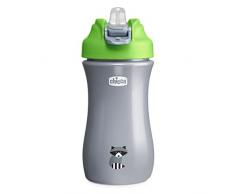 Chicco Pop-up Cup, Bicchiere Antigoccia per Bambini, Pratica Apertura, Beccuccio in Silicone, Chiusura Ermetica, Facile da Trasportare, Bicchiere per Bambini 2 Anni, Capacità 350 ml, Verde