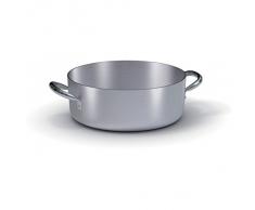 Ballarini Professionale Casseruola Bassa con 2 Manici, Alluminio, Grigio, 37x24x8.5 cm