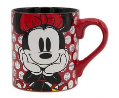 Silver Buffalo MD0132 - Tazza in ceramica, motivo: Minnie Mouse Rock The Dots, 396,9 g, multicolore