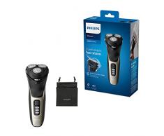 Philips Shaver Serie 3000, Rasoio Elettrico Wet & Dry e Rifinitore a Scomparsa con Astuccio da Viaggio (modello S3230/52)