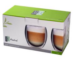 Rondo XXL, Bicchieri Termici a Doppia Parete per tè/caffè, 2 x 400 ml