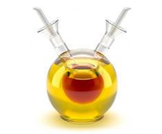 Balvi - Sfera oliera Doppia. Oliera sferica per Olio e aceto di 125 ml in Vetro. Sistema antigoccia