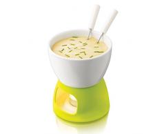 Boska - Set per fonduta al formaggio, collezione Havana, colore: Bianco/Verde