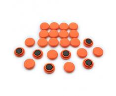 Magnet Expert Ltd - Magneti per bacheca/frigorifero, misura piccola, 20 x 7,5 mm (confezione da 24), colore: Arancione