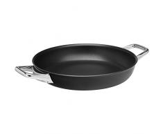 WMF Steak - Padella professionale per cottura a induzione, 24 cm, padella da bistecca ideale per arrosti taglienti, materiale multistrato rivestito, Rapid Heat Control, resistente al forno