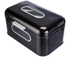 ECHTWERK Retro-smal Portapane, metallo, Nero