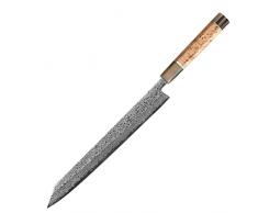 HONGYAN 67 strati damasco coltello giapponese sashimi sakimaru kengata saliceleto di pesce sushi coltello da coltello da carne di salmone fetta di salmone forgiatura coltello da forgiatura
