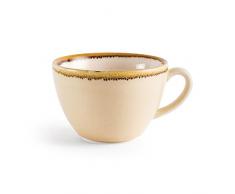 Olympia Kiln GP332 arenaria tazza da cappuccino, porcellana, capacità 340 ml, crema (confezione da 6)