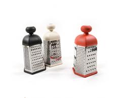 Decorspace Grattugia Multiuso a 6 Lati affetta Verdure in Acciaio con Manico in plastica