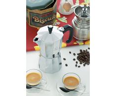 Kaufgut Forever Miss Moka Prestige 1 Tazze, Acciaio Inossidabile, Alluminio, 1 Tazza