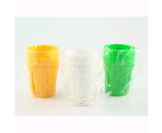 Supporto Porta Bicchieri In Plastica Colori Assortiti Cf. 4pz 123
