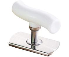 CHUANGOU Apriscatole Risparmio di Lavoro Apri di Vetro Artrite Coperchio Apribottiglie Strumento di Apri Coperchio a Vite (1 pz, Bianco)