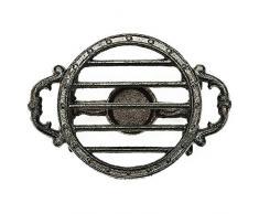 Sungmor Supporto per scaldapiatti per teiera in ghisa Resistente per Supporto per tealight | Stufa Decorativa Tealight Warmer per Villa Yard Balcony-Round