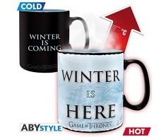 ABYstyle- Game of Thrones-Winter Is Here Tazza Termosensibile, Multicolore, 460 ml, ABYMUG445