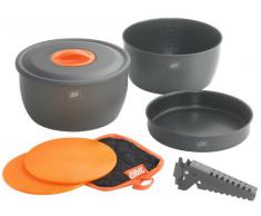 Esbit - Set di pentole antiaderenti in alluminio anodizzato, 9 pezzi