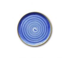 Saturnia Piatto Pizza e sottopiatto Modello Circus Blu 33cm