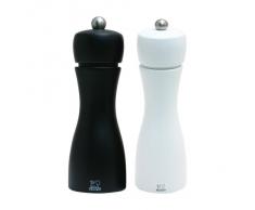 Peugeot Tahiti Duo 2/24260 Set macinapepe e macinasale, 15 cm, opaco, colore: Bianco e Nero