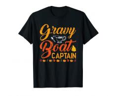 Salsiera capitano divertente Ringraziamento Vintage Maglietta
