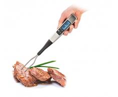 Tescoma President Forchettone con Termometro Digitale, Acciaio Inossidabile, Nero/Grigio