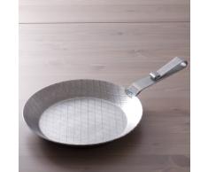 GSW 859028 - Padella in ferro fuso, da portata, con manico arcuato, 28 cm