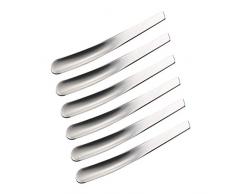 UPKOCH 6 cucchiaini da Dessert, Piccoli cucchiai in Metallo, multifunzionali, in Acciaio Inox, per caffè, Cibo, Cucina