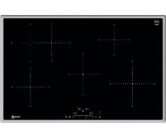 Neff T48BD00N0 - Piano cottura a induzione, N70, 80 cm, TouchControl, telaio in acciaio INOX
